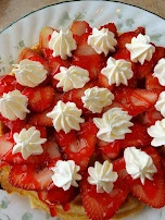 Strawberry and Whipped Cream Waffle